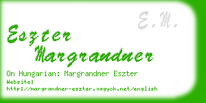 eszter margrandner business card